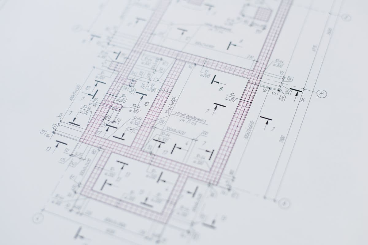 A house model with floor plans