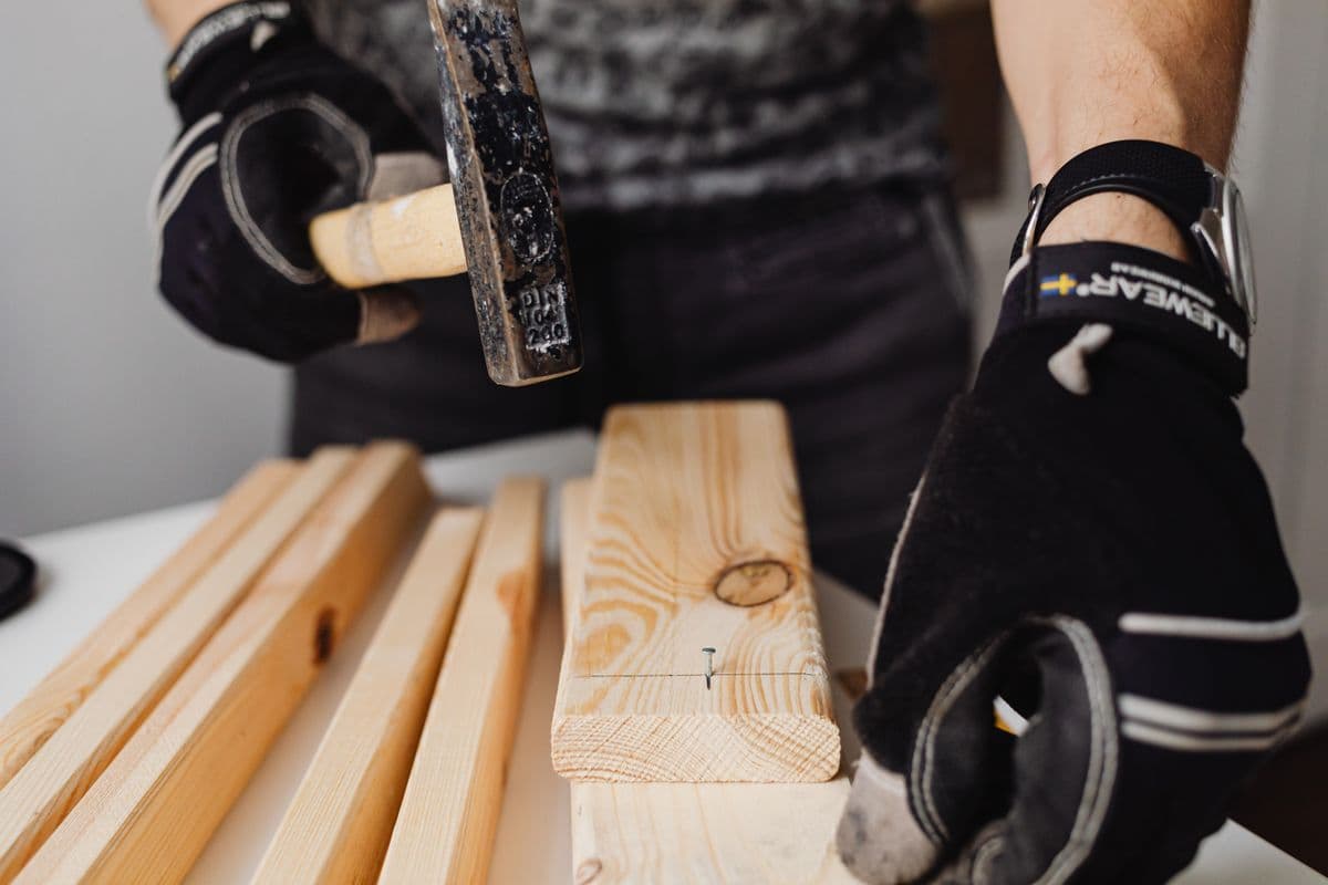 A contractor's repair tools