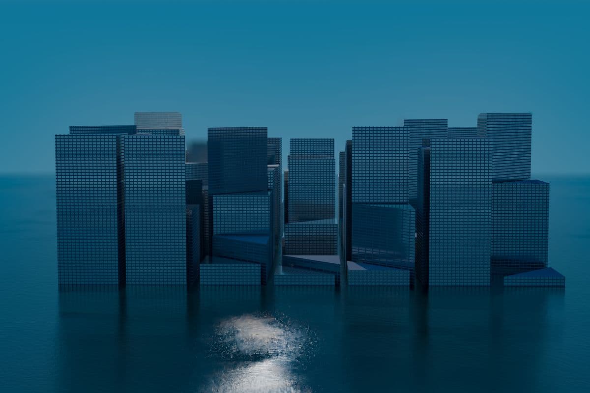 A 3D architectural render